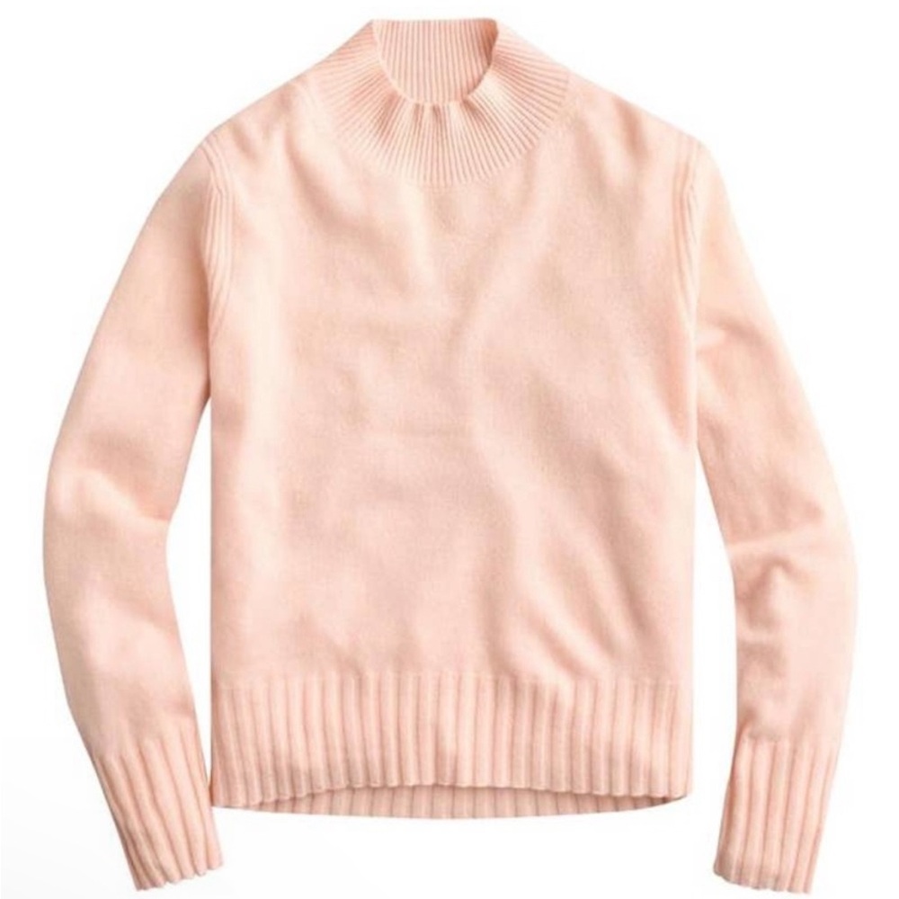 J. Crew Soft Pink Turtleneck Sweater